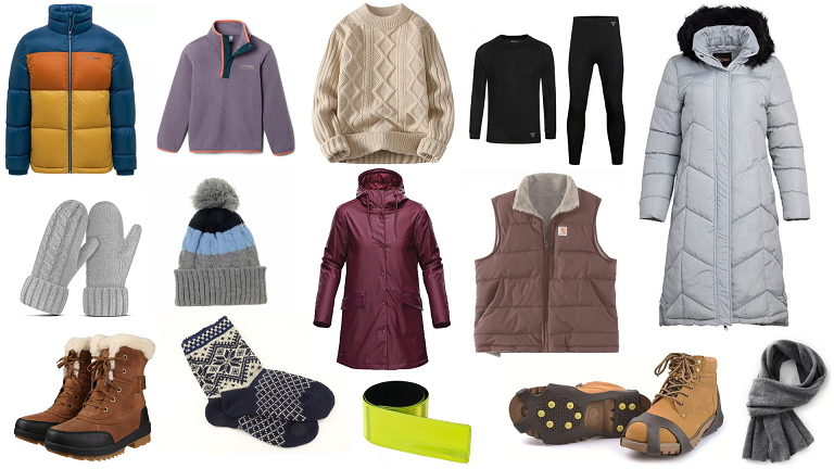 Clothing guide for Winter