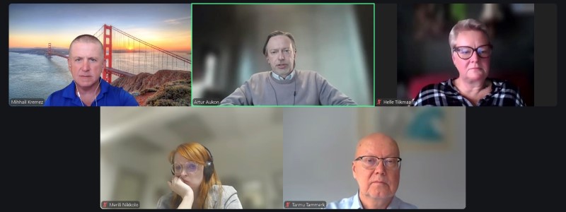 Screenshot of Zoom call involving the researchers