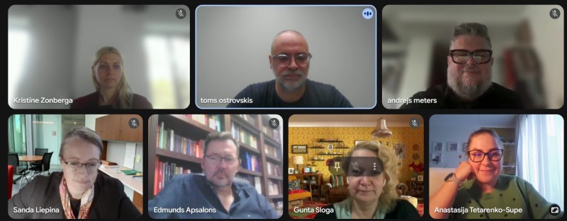 Screenshot of Zoom call involving the researchers