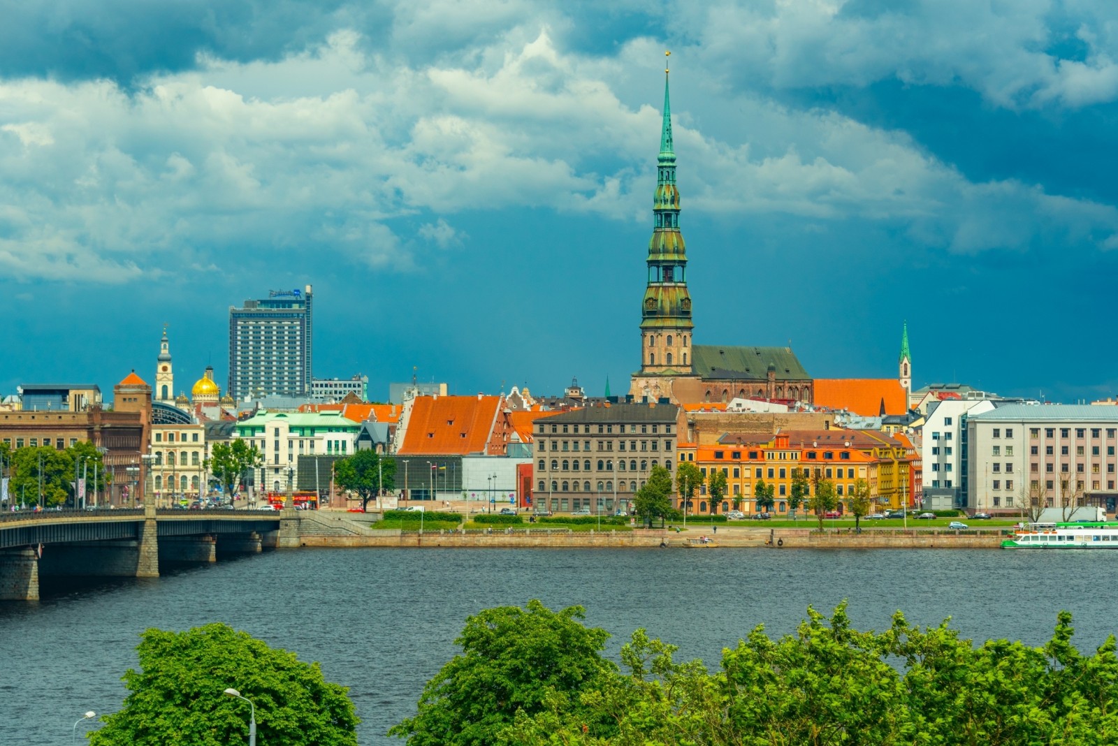 Panoramic view of Riga Old Town