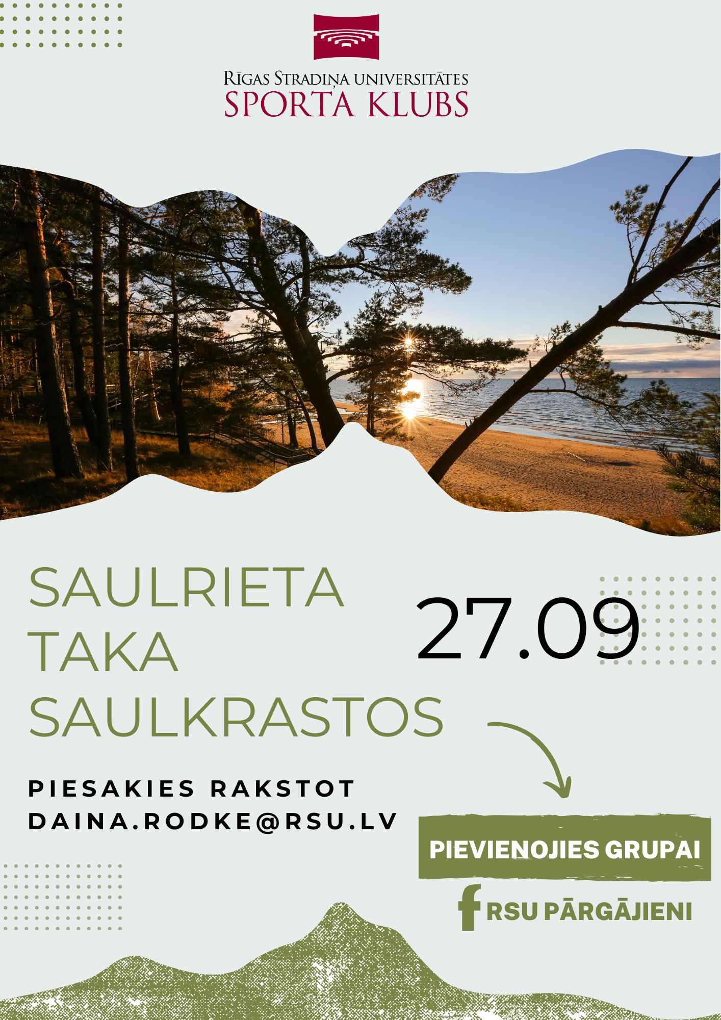 pārgājiena infografika