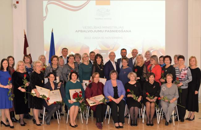 Veselības ministrijas Atzinības un Pateicības rakstus saņem vairāki RSU ...