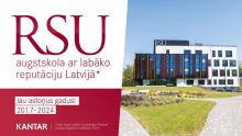 RSU – Latvijas augstskolu reputācijas līdere jau astoņus gadus
