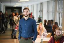 RSU Research Week 2019: close-up of researcher Toms Arcimovičs