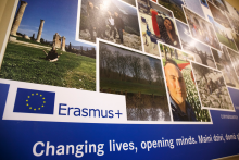 Photo collage of Erasmus experience receives international award