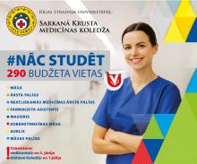 Uzņemšana RSU Sarkanā Krusta medicīnas koledžā