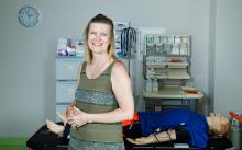 Viesdocētāja Baiba Zariņš ar Kanādas pieredzi bagātina māszinību studentus RSU