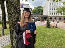 RSU absolvente Liene Vaivode Starptautiskais mārketings un reklāma