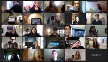 Dalībnieki platformā Zoom