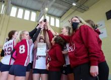 RSU/ MVS sieviešu volejbola komanda Latvijas čempionātā izcīna bronzu