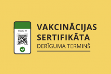 Par vakcinācijas sertifikātu derīguma termiņu un balstvakcināciju