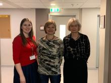 No kreisās: Lāsma Sirmule, Daiga Tetere, Dace Žibala