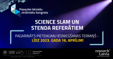 V Pasaules latviešu kongresa "Zinātne Latvijai" organizatori aicina pieteikt stenda referātus un iesniegt tēzes "Science Slam" konkursam