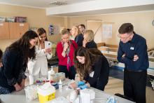 Vācijas-Baltijas Tirdzniecības kameras jaunie biedri tiekas Rīgas Stradiņa universitātē