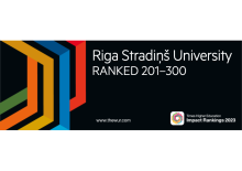 Ilgtspējas reitingā "Times Higher Education" RSU pakāpusies par 100 vietām
