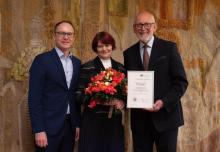 Dzintra Kažoka celebrates a milestone at RSU