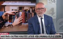 RSU rektors Aigars Pētersons uzstājas TV raidījumā “Ziņu TOP”