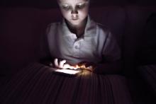 child using smart device