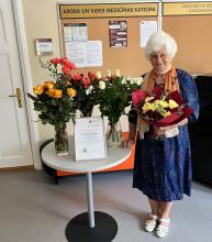 RSU godina ilggadējo darbinieci Birutu Austriņu 90 gadu jubilejā