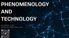 RSU hosts international conference on phenomenology and technology