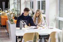 students studying